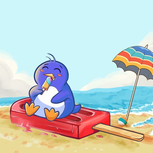 Popsicle Beach, by evelynjoyarts