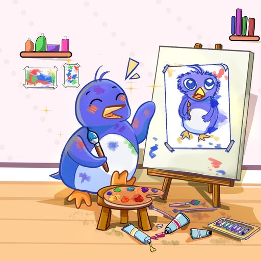 Self-Portrait, by evelynjoyarts